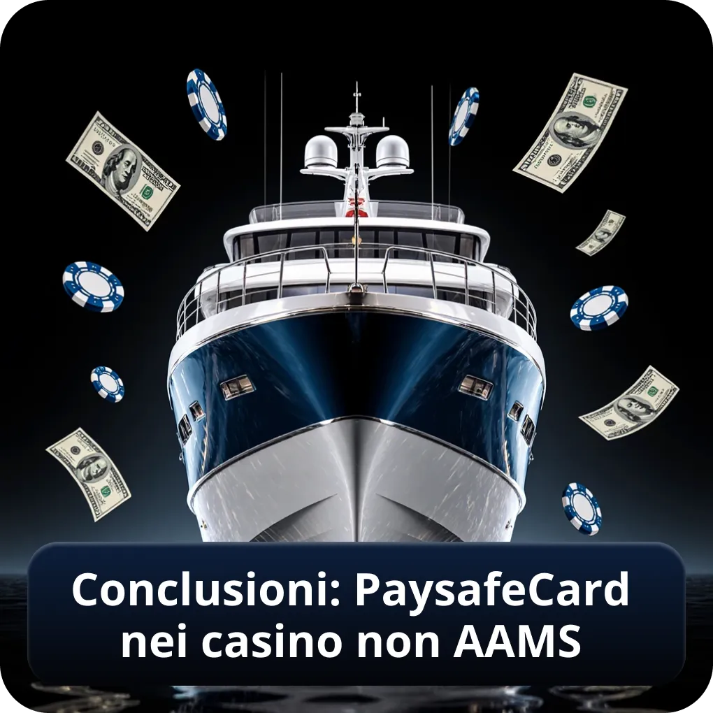 Conclusioni sui casino non AAMS PaysafeCard