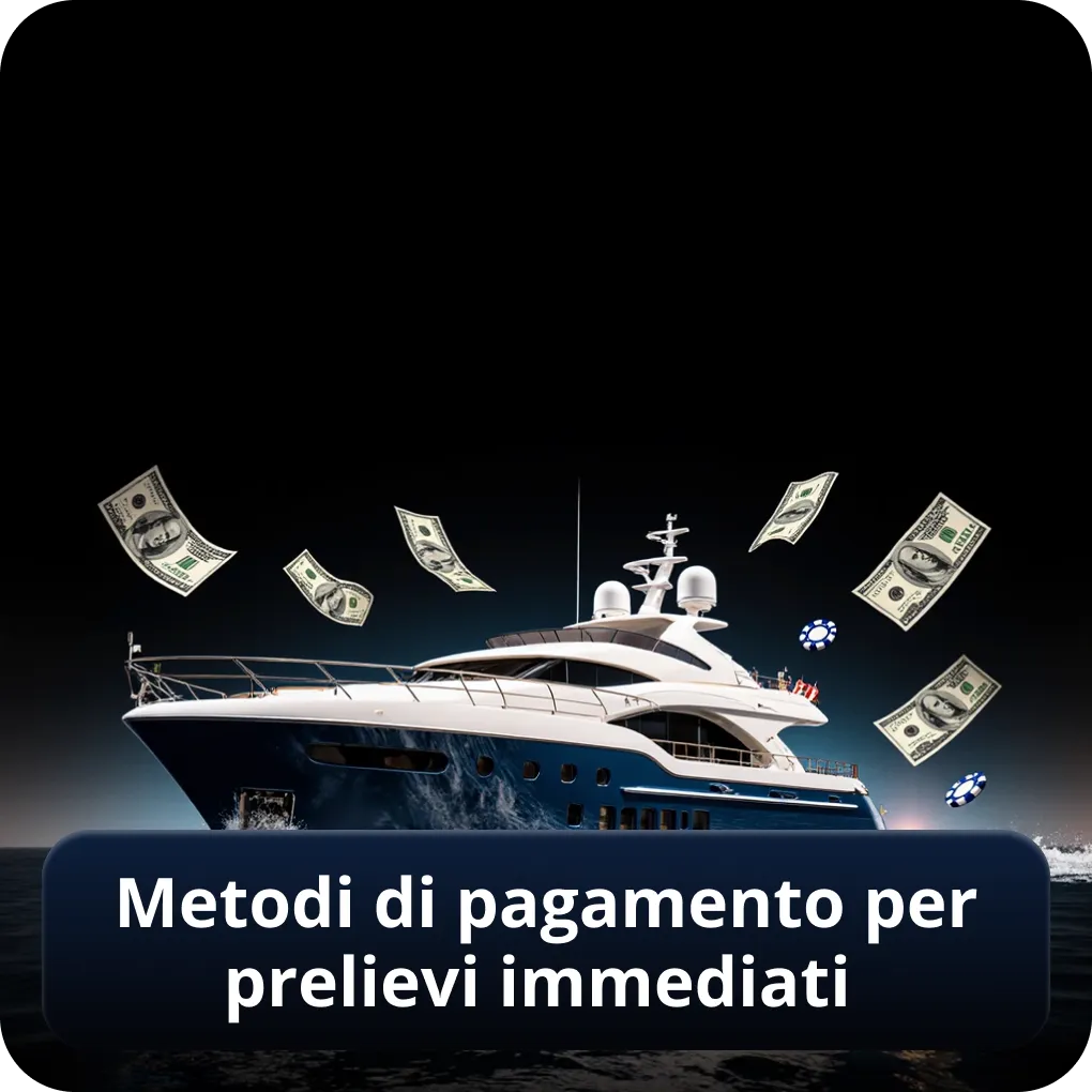 Metodi di pagamento per prelievi immediati nei casino non AAMS